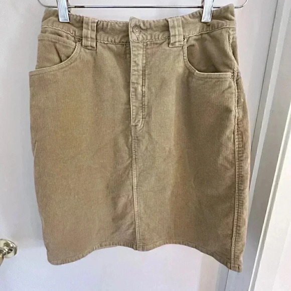 Cabelas Corduroy skirt women's size 8 tan - Picture 1 of 10